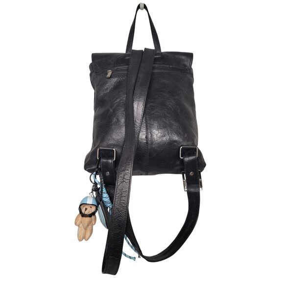 Latico Vintage Black leather backpack